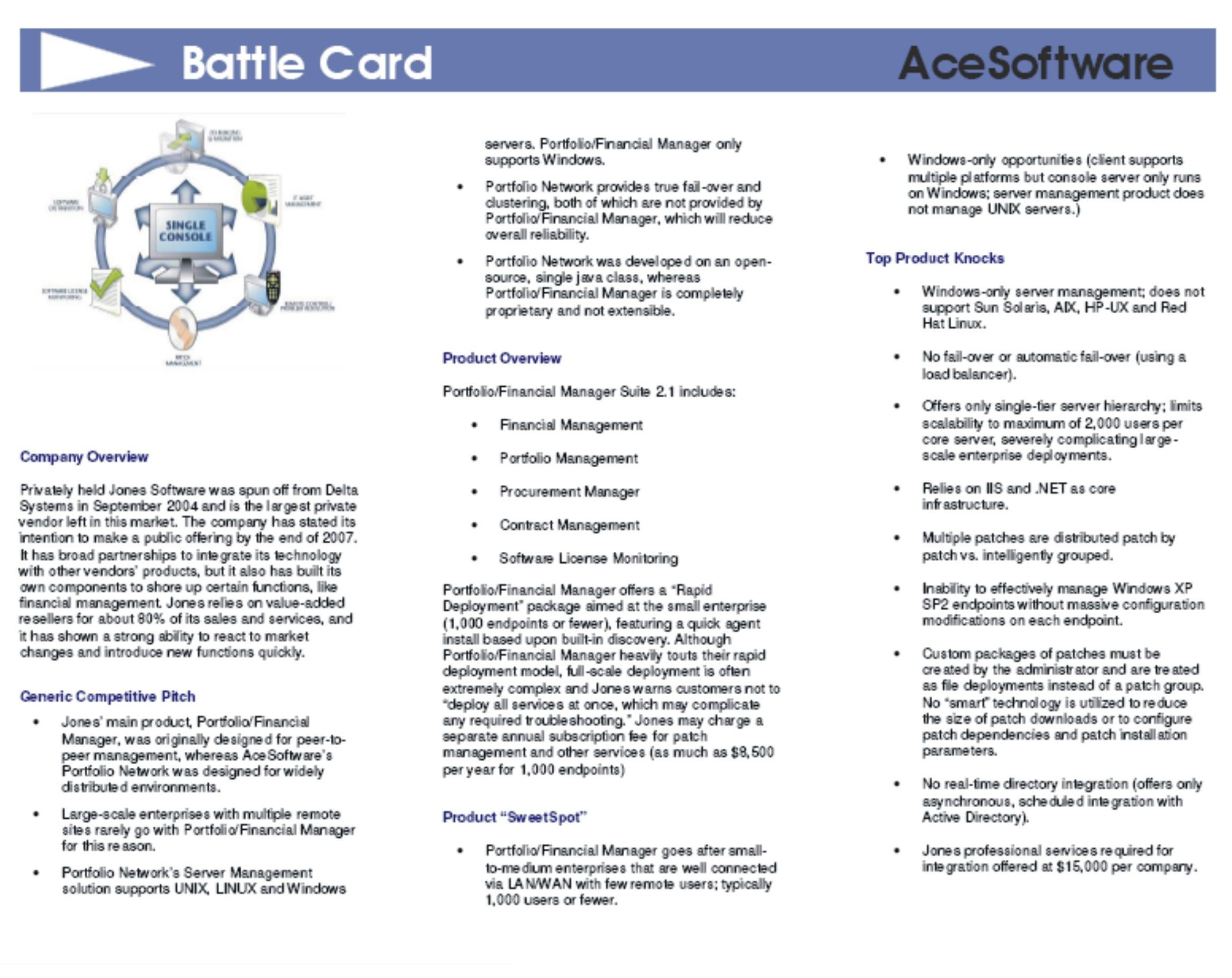 Battle Cards and Sales Guides Sample Reports